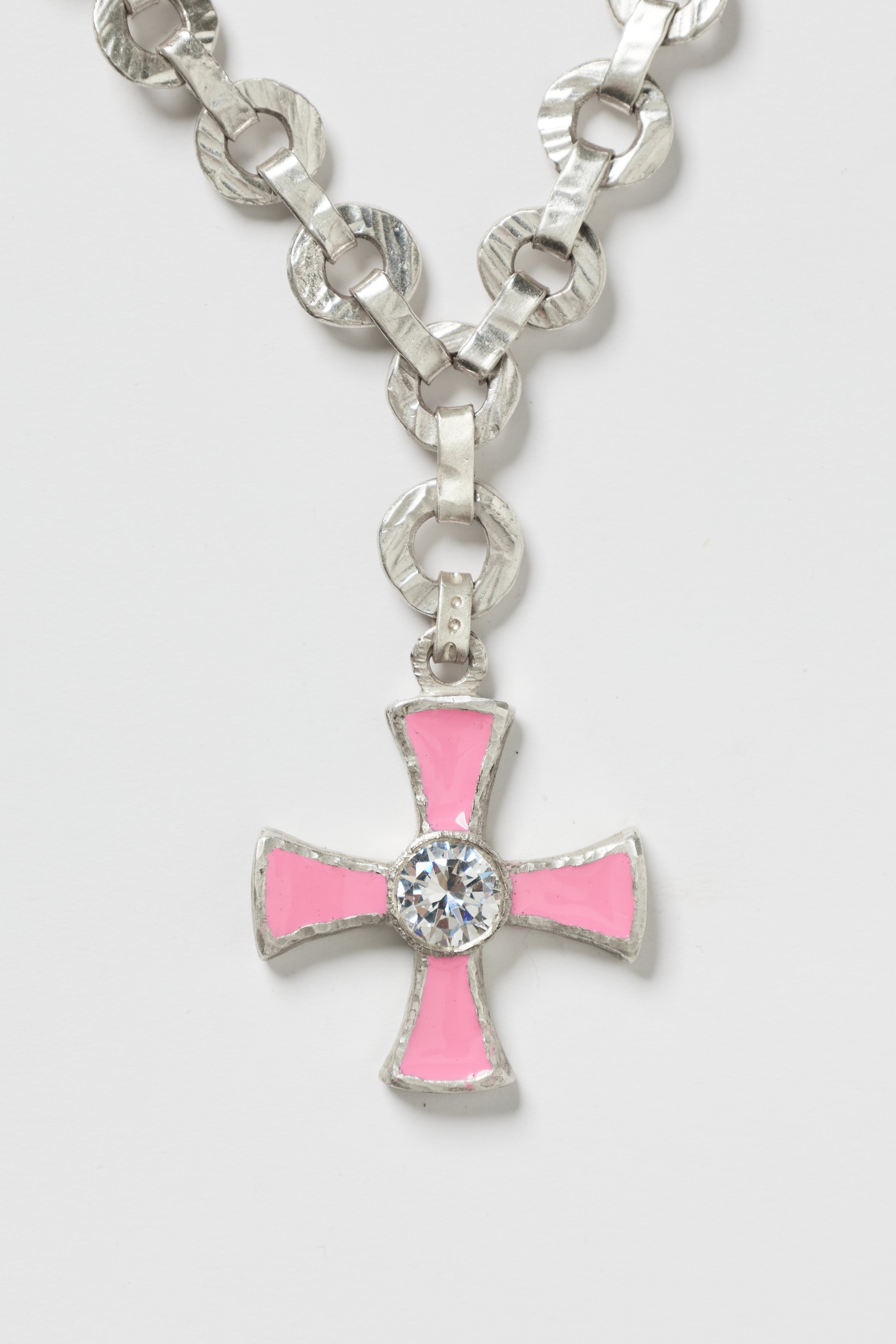 CROSS PENDANT PINK