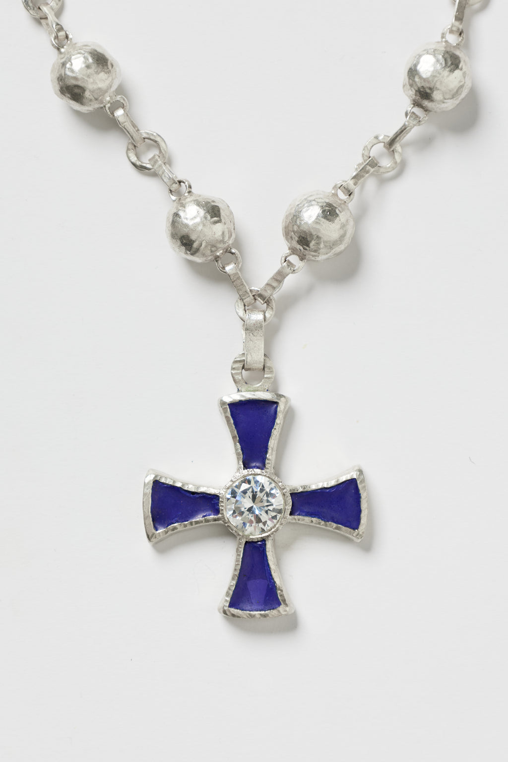 CROSS PENDANT BLEU