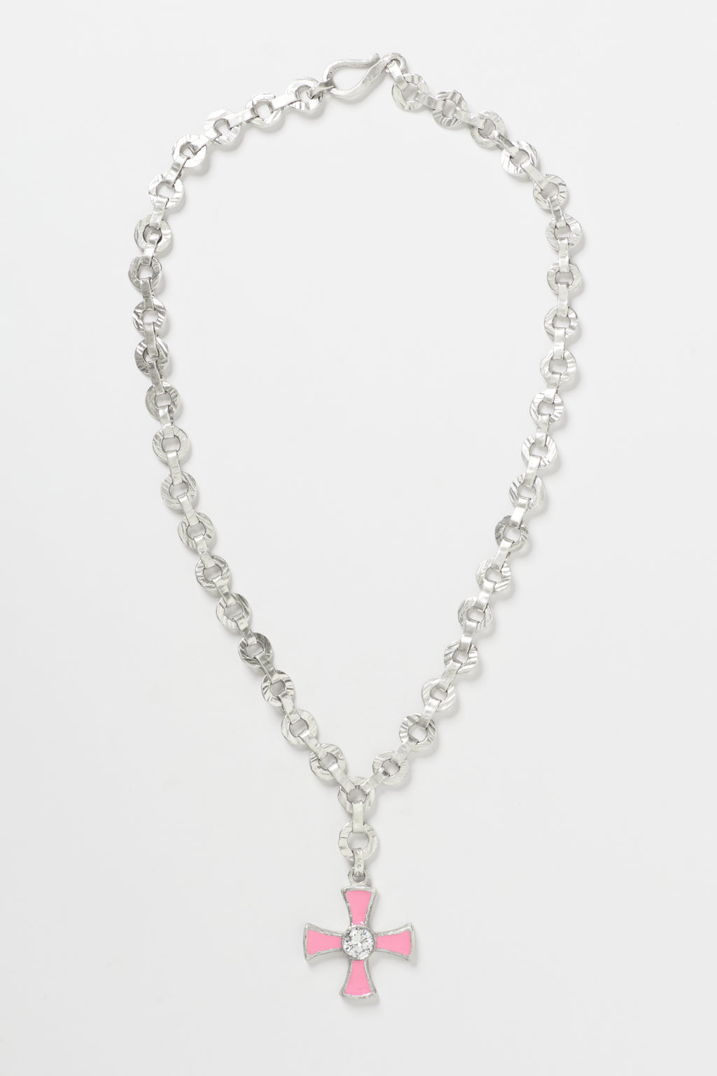 CROSS PENDANT PINK