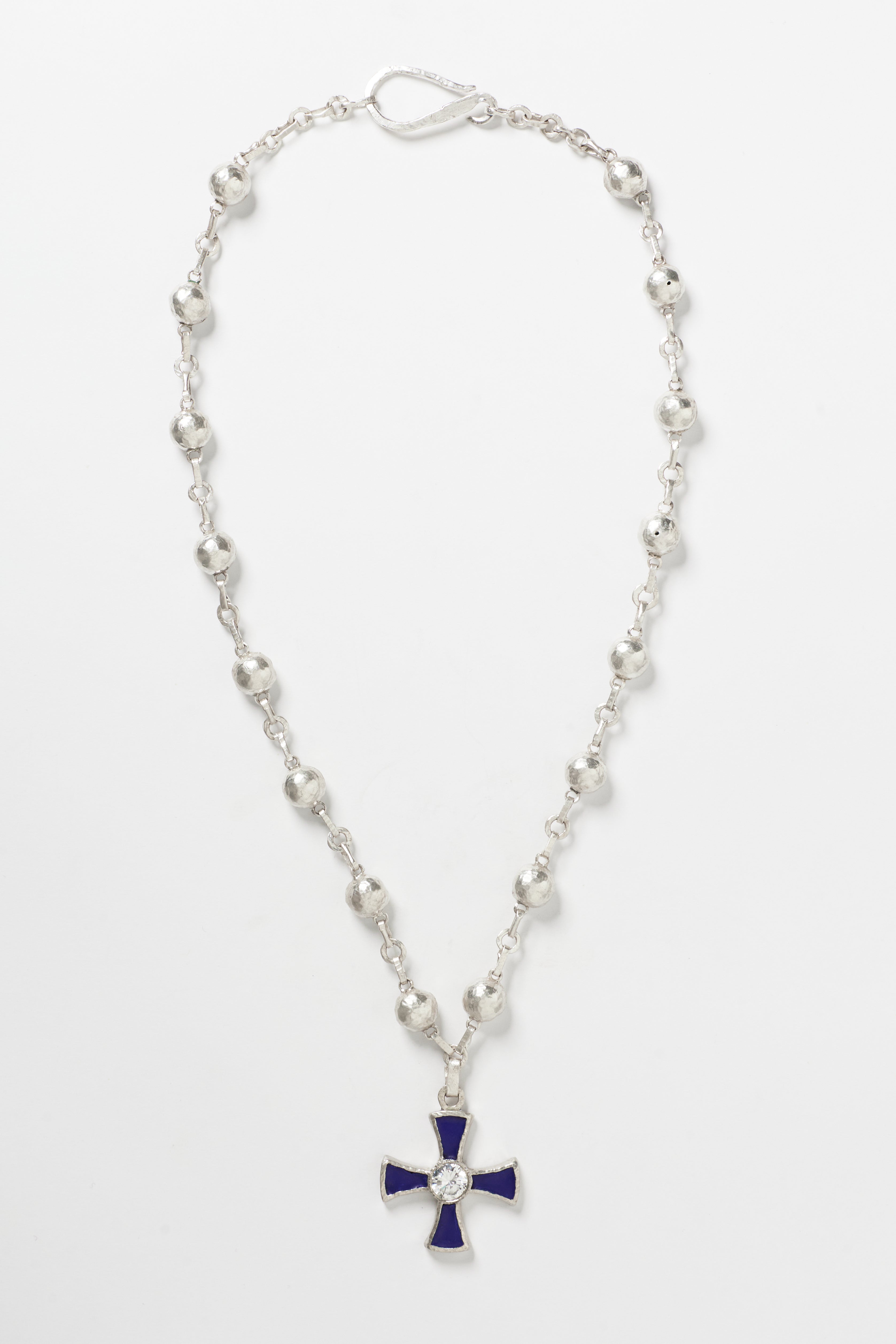 CROSS PENDANT BLEU