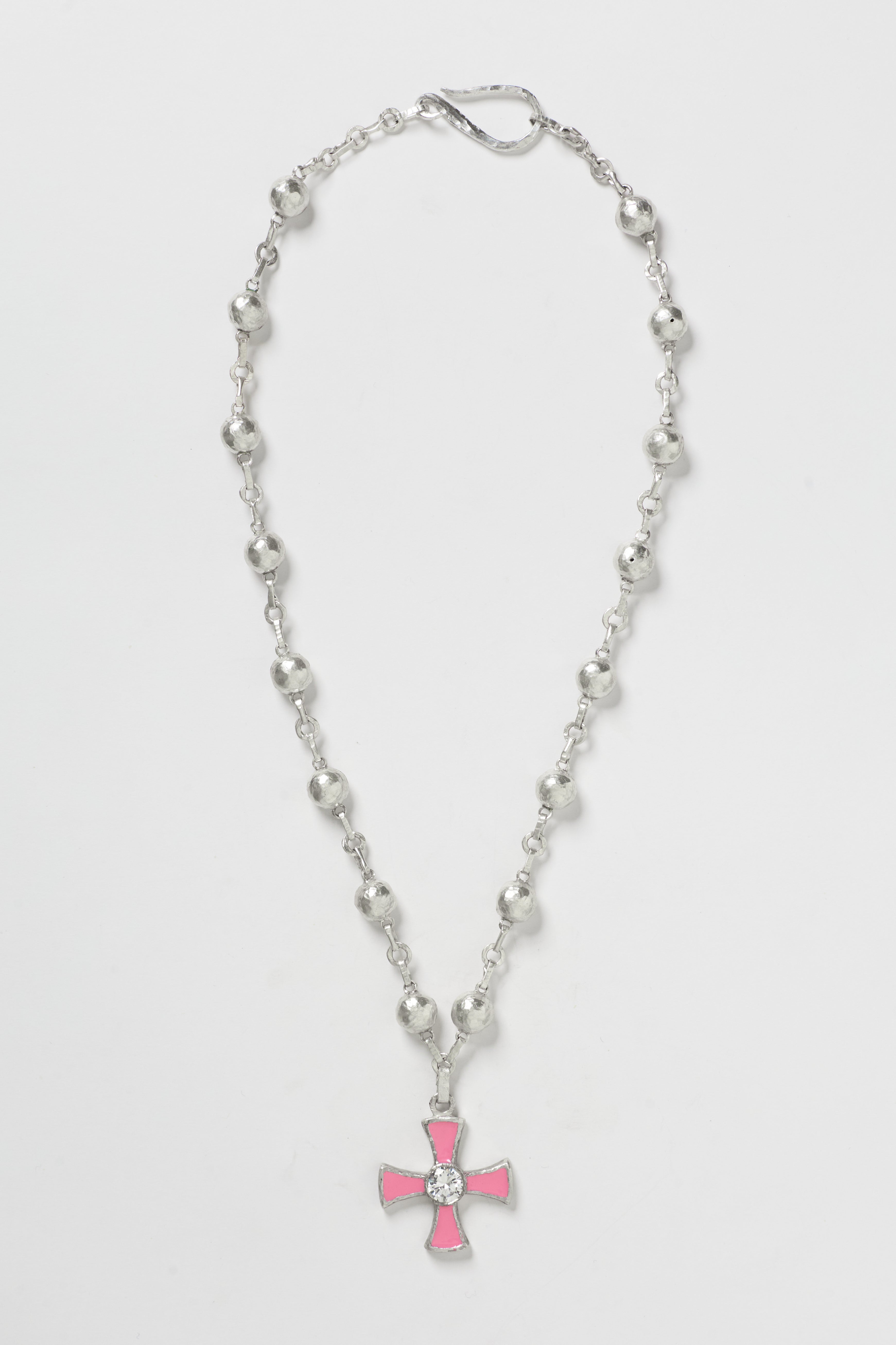 CROSS PENDANT PINK