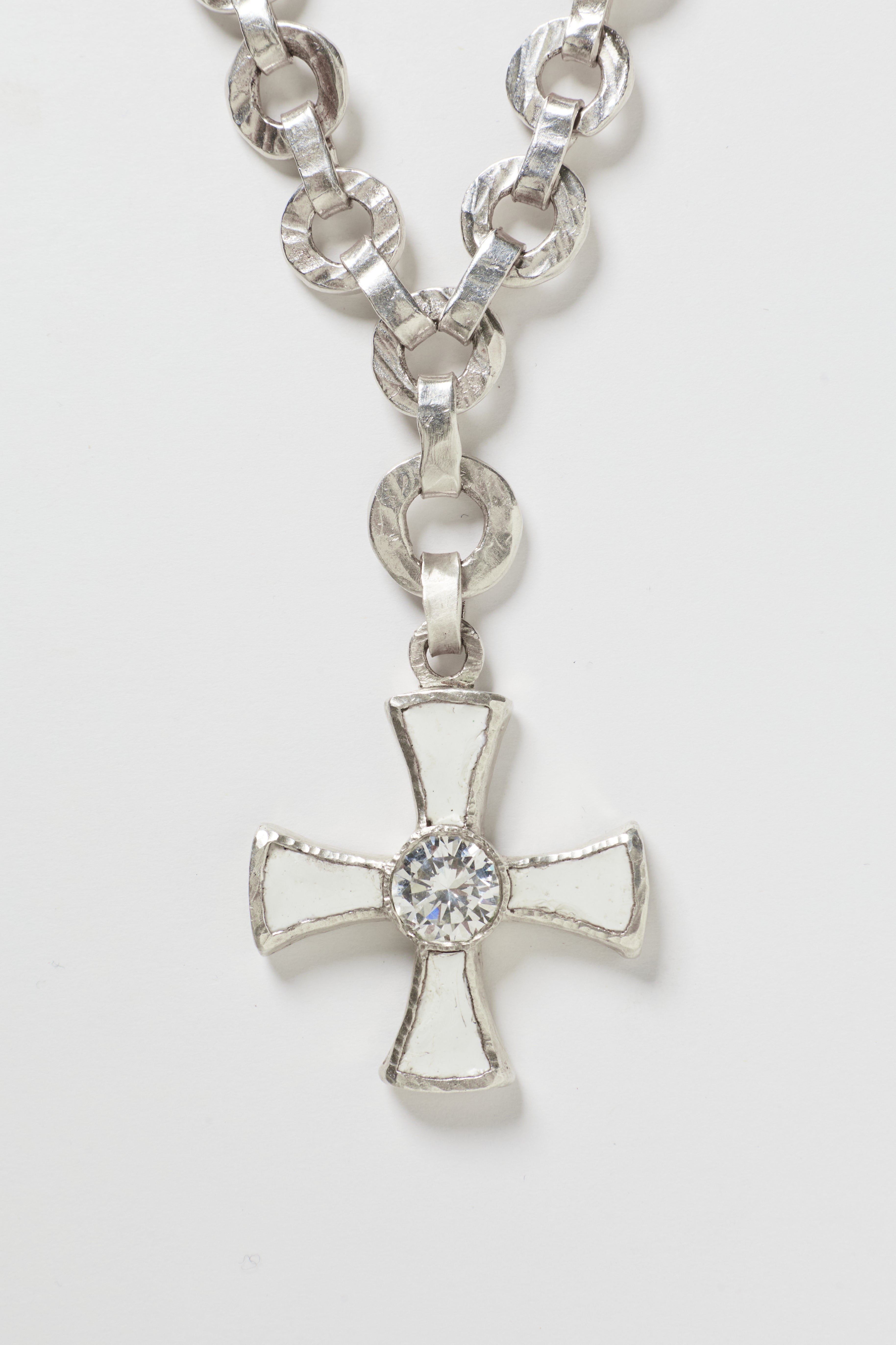 CROSS CHAIN WHITE